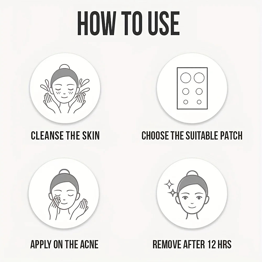 Hydrocolloid Acne Patches – Invisible & Waterproof | All Skin Types
