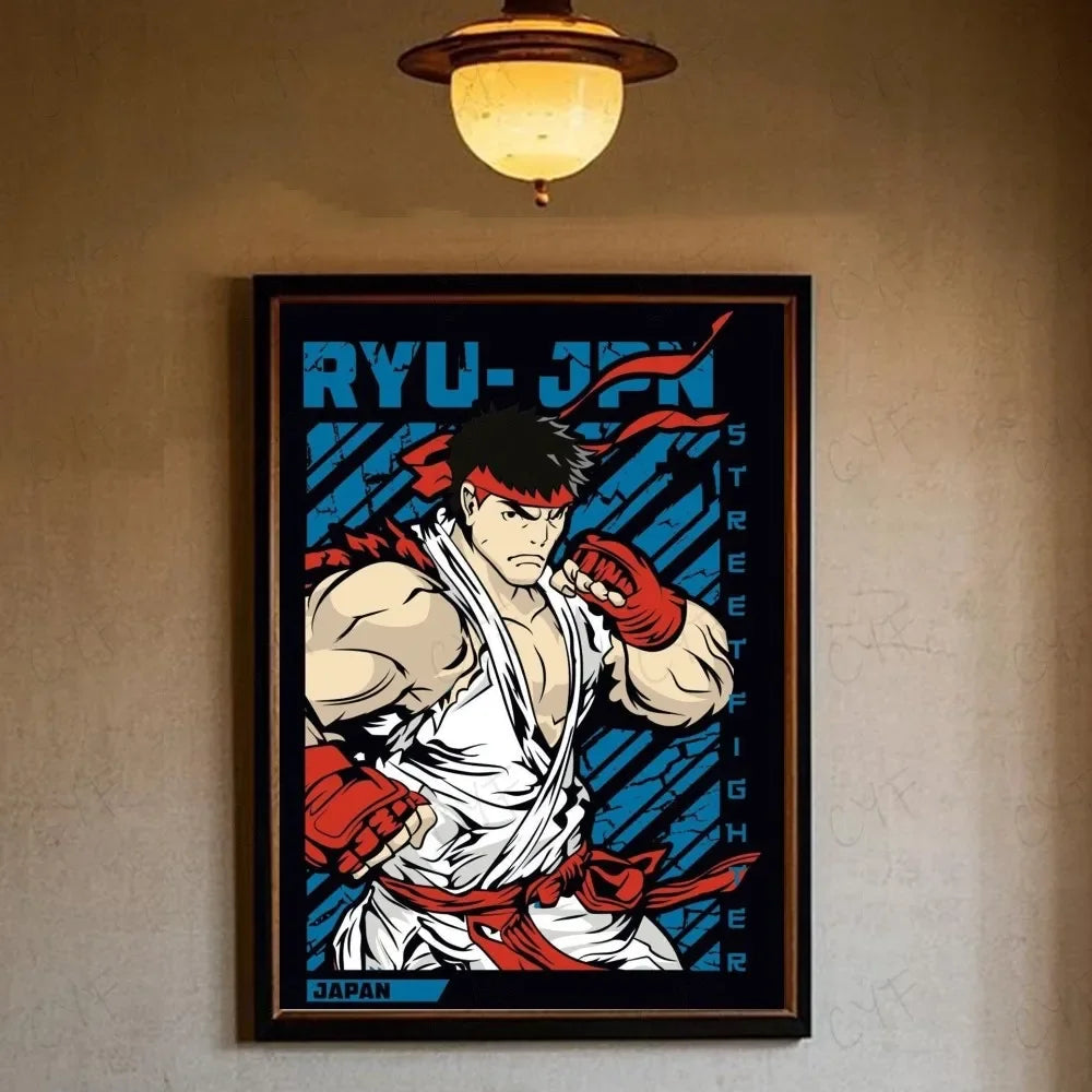 Street Fighter Canvas Wall Art Print | Gaming Poster Decor