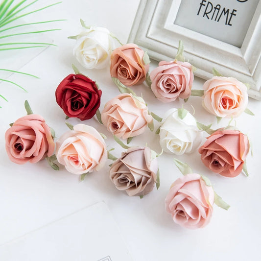 Silk Rose Heads Artificial Flowers 50/100pcs – Wedding & Décor Artificial Silk Flowers Peaceful Pleasures Health and Wellness