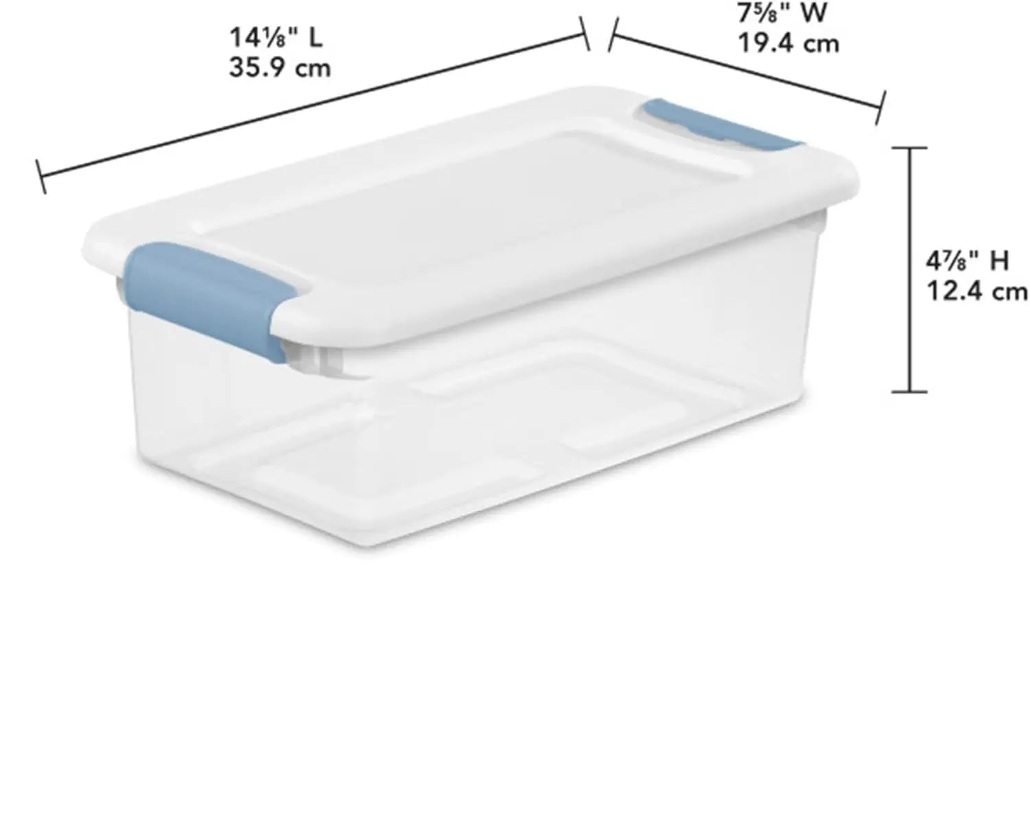 12-Pack Clear Storage Boxes with Lids – 6 Qt, Stackable, Under-Bed Peaceful Pleasures Health and Wellness
