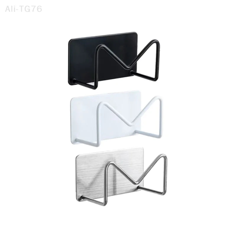 Wall Mounted Hair Dryer Holder – No-Drill Stainless Steel Rack