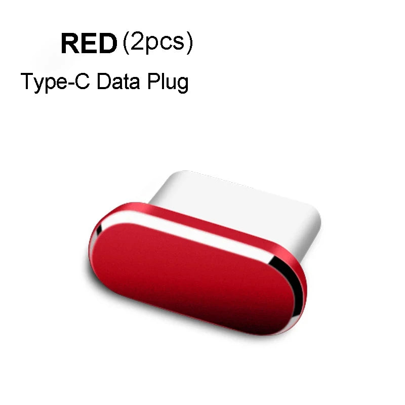 Metal Type-C Dust Plug USB Port Protector Cap – 2 Pack