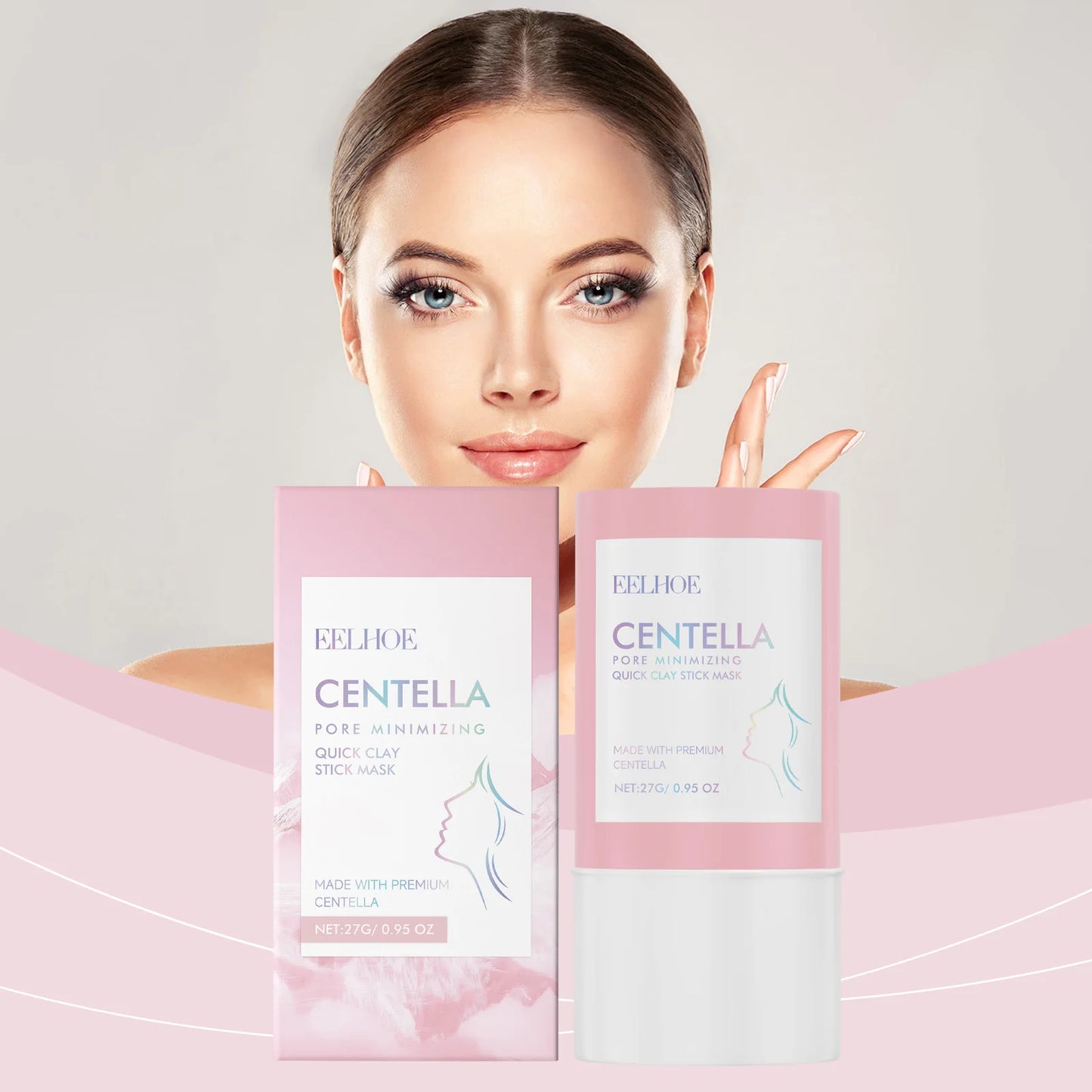 Centella Asiatica Clay Mask Stick Exfoliating Soothing Skin Cleaning Repair Facial Pores Control Oil Moisturizing Clean Mask 27g Peaceful Pleasures Health and Wellness
