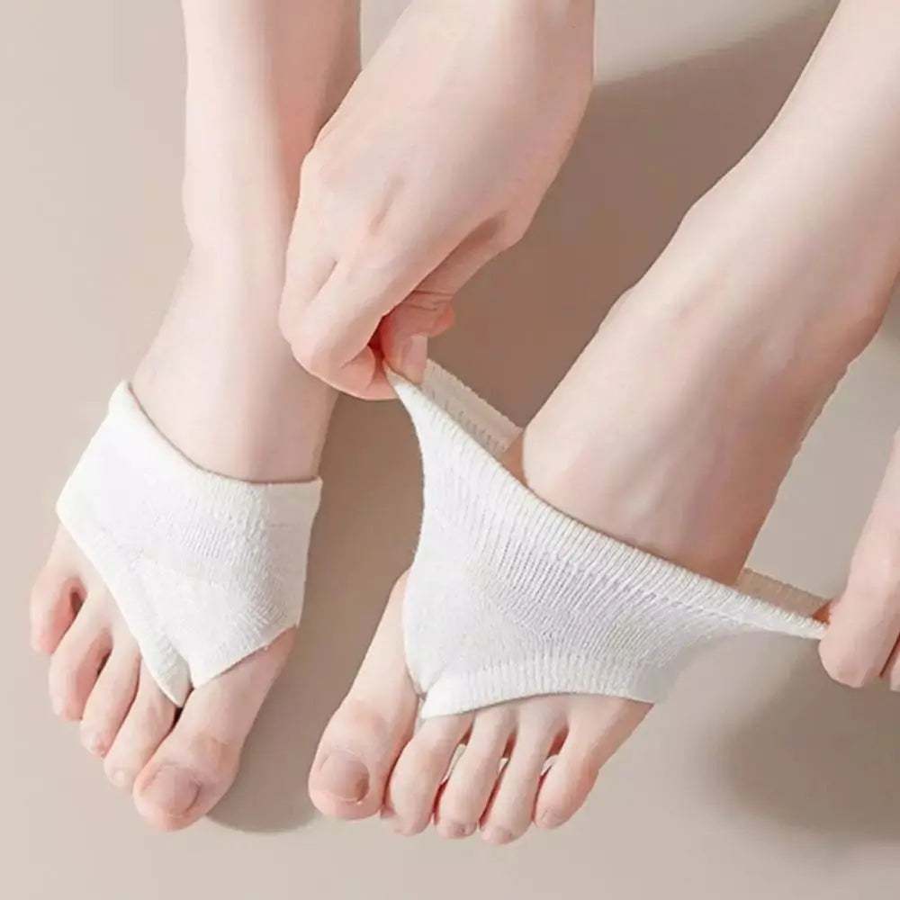 Women's Cotton Toe Socks – Forefoot Pad, Flip-Flop & Boat