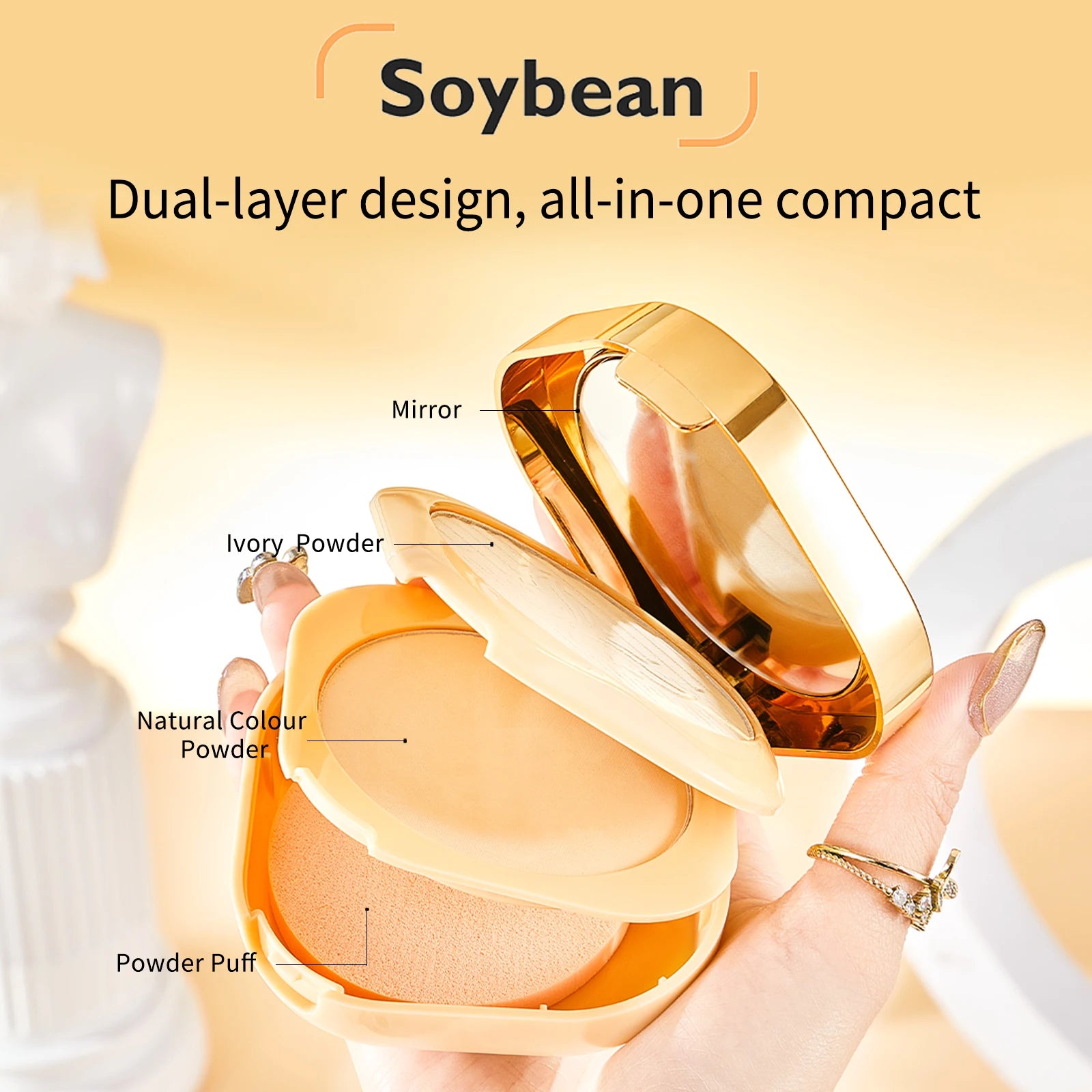 Snail Water Transparent Double Layer Powder Makeup Peaceful Pleasures Health and Wellness