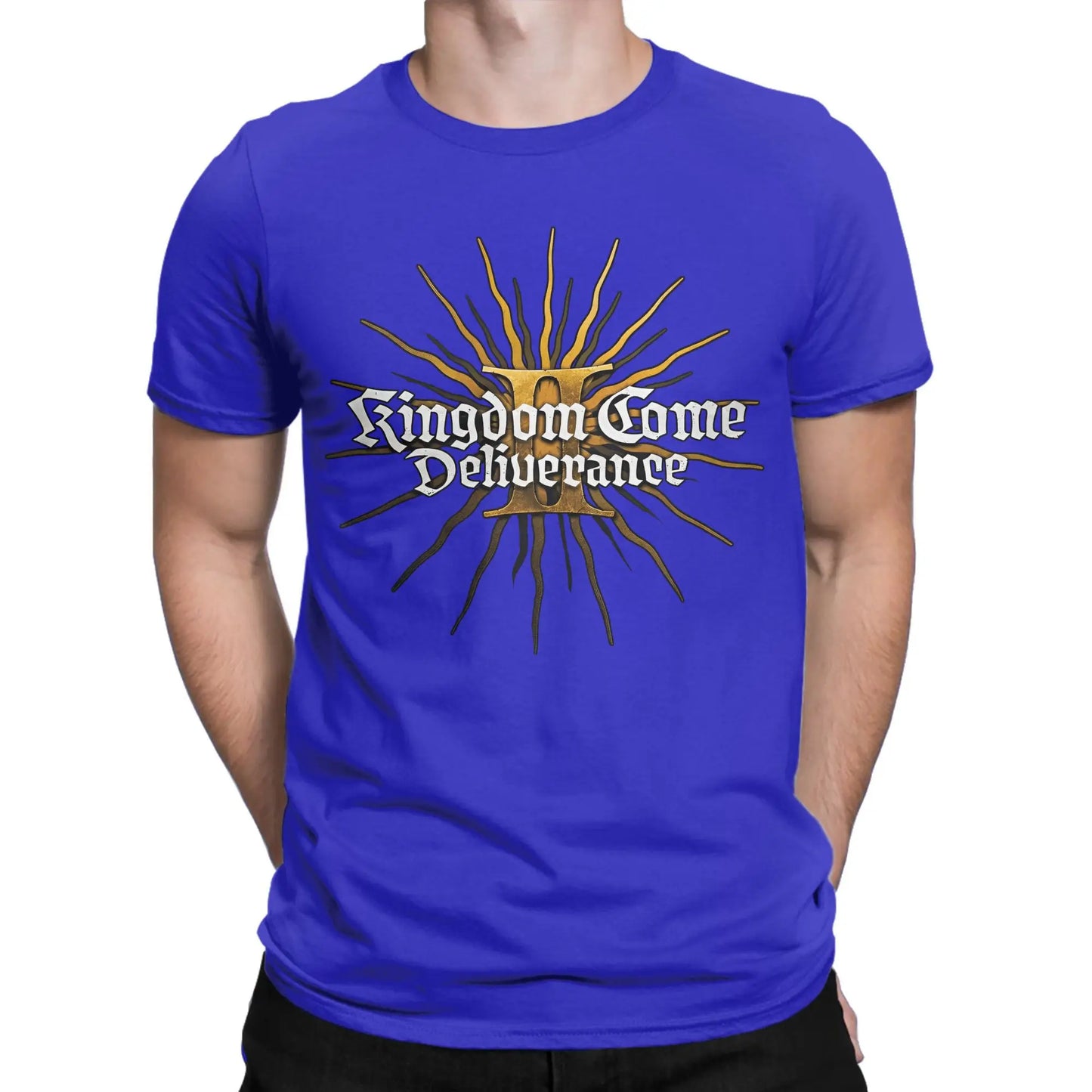 Men's Kingdoms T Shirt Come Deliverances Pure Cotton Clothes Leisure Short Sleeve Crewneck Tees Plus Size T-Shirt Peaceful Pleasures Health and Wellness