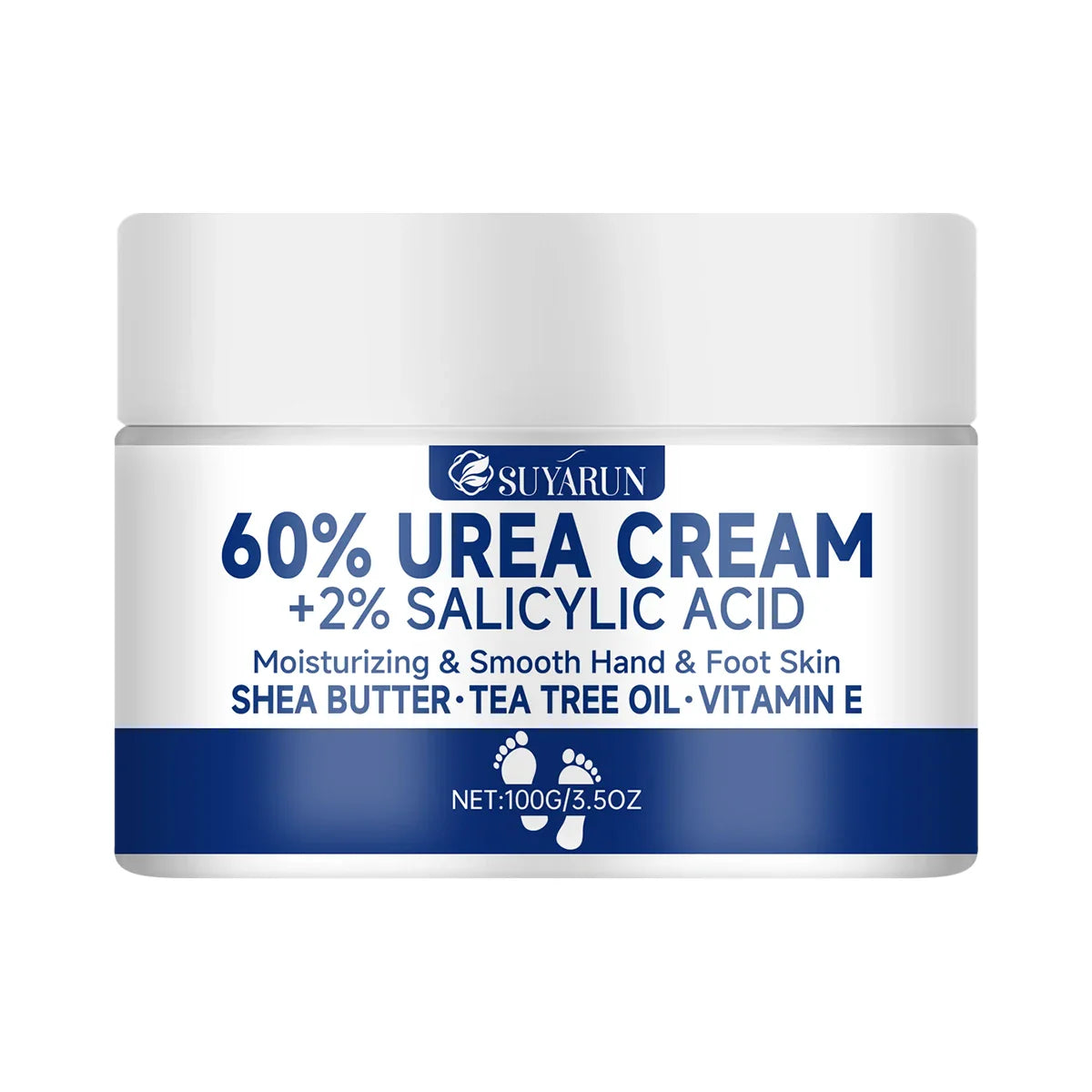SUYARUN 60% Urea Foot Cream – Callus Remover & Heel Moisturizer