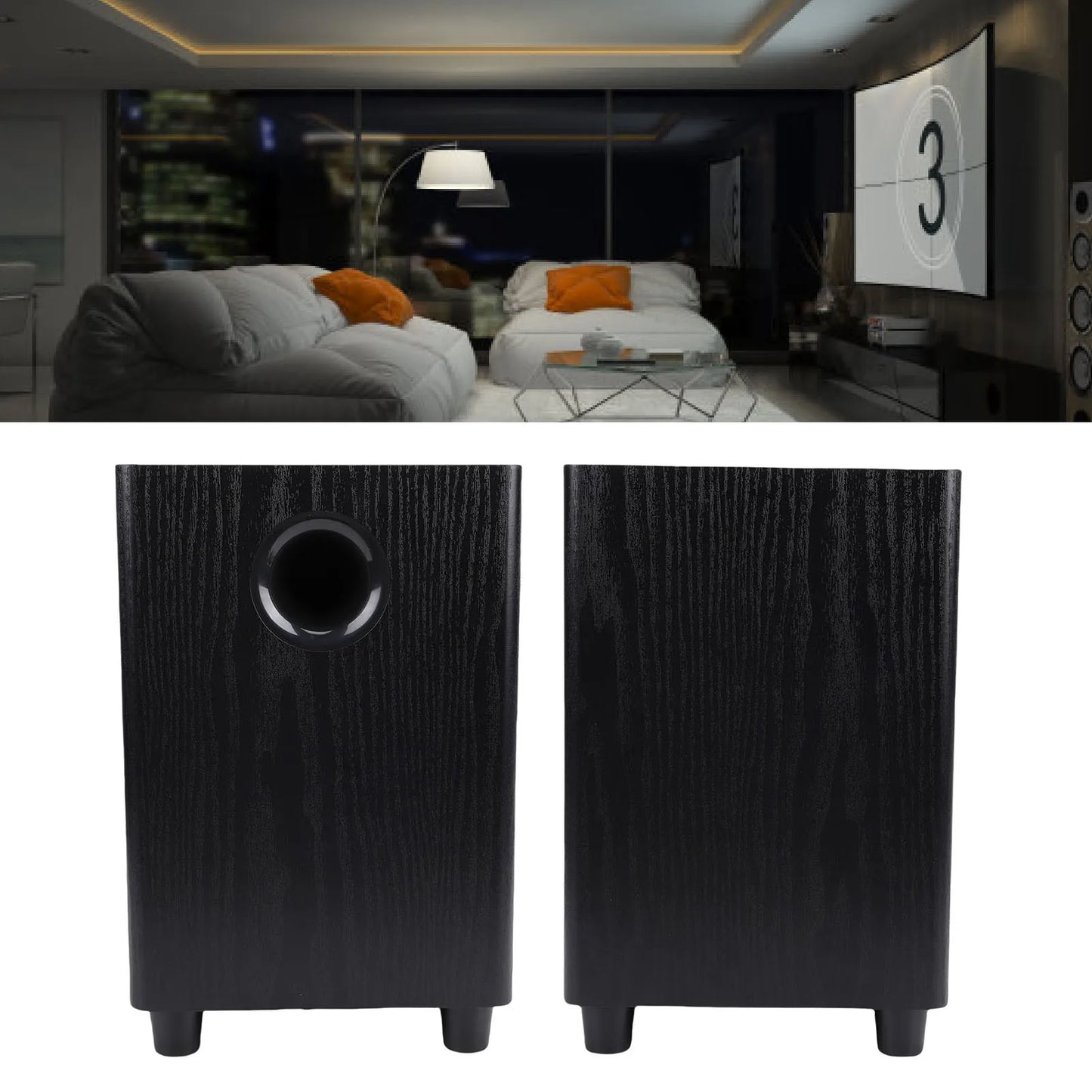 Arealer 100W 6.5" Passive Subwoofer | Home Theater Bass Speaker