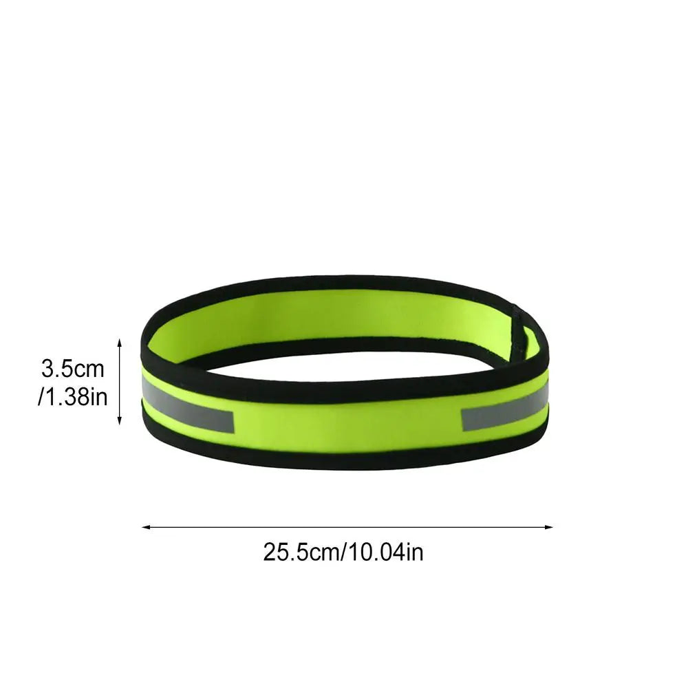 Reflective Sport Sweatband – Anti-Slip Elastic Headband