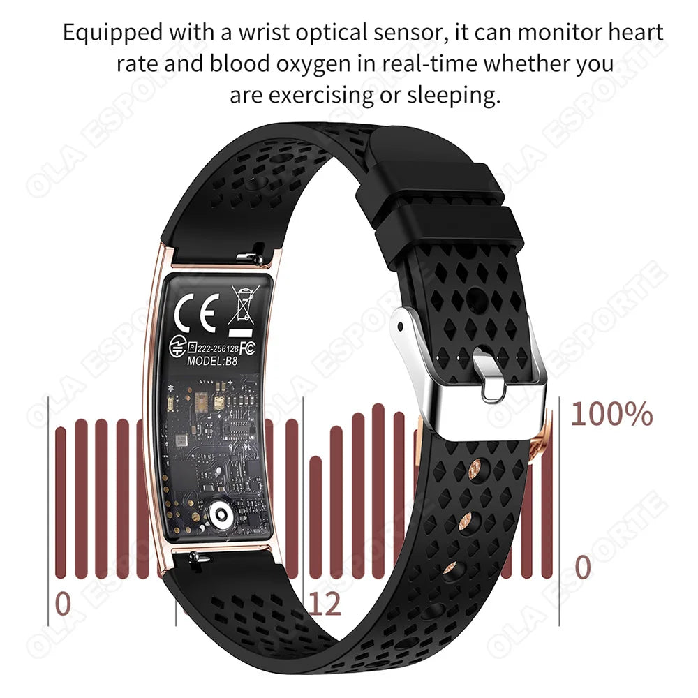 Sports Step Count Smart Bracelet 2026 New Men Women Health Monitoring Fitness Smart Watch Heart Rate Sleep Monitoring Smart Band Peaceful Pleasures Health and Wellness