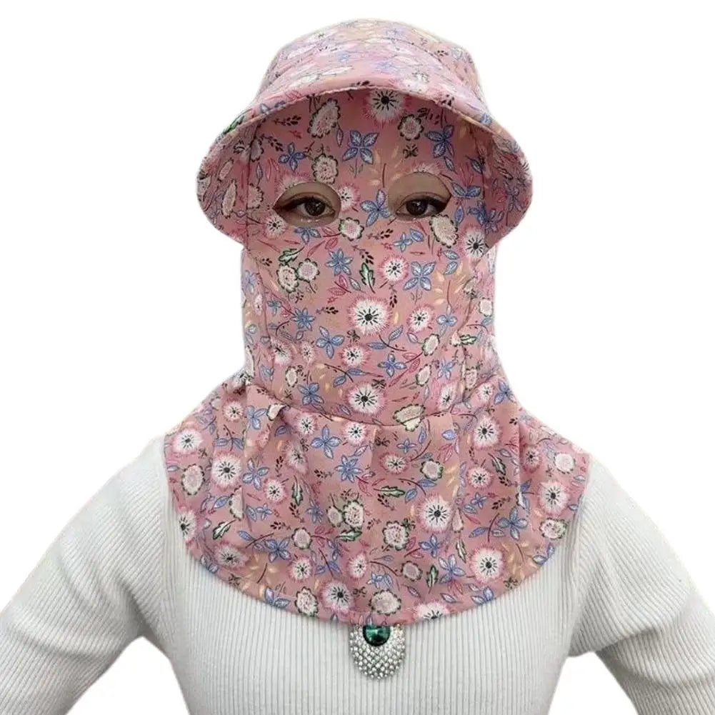 UV Protection Floral Bucket Hat | Gardening, Hiking & Travel