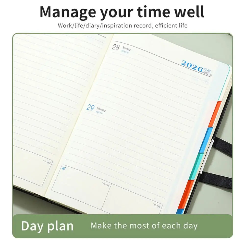 2026 A5 Schedule Planner Notepad | 12-Month Agenda Notebook