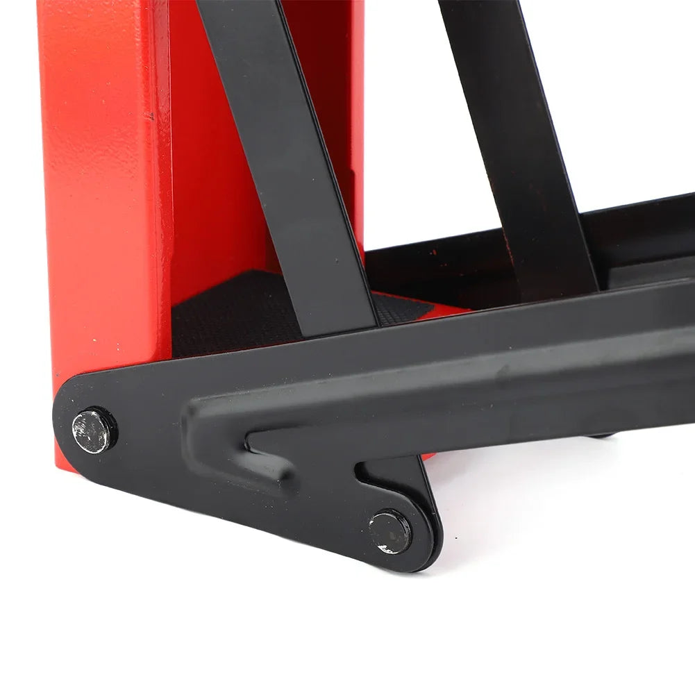 Can Crusher Red Steel Rubber Handle Plastic Bottle Recycling Tool