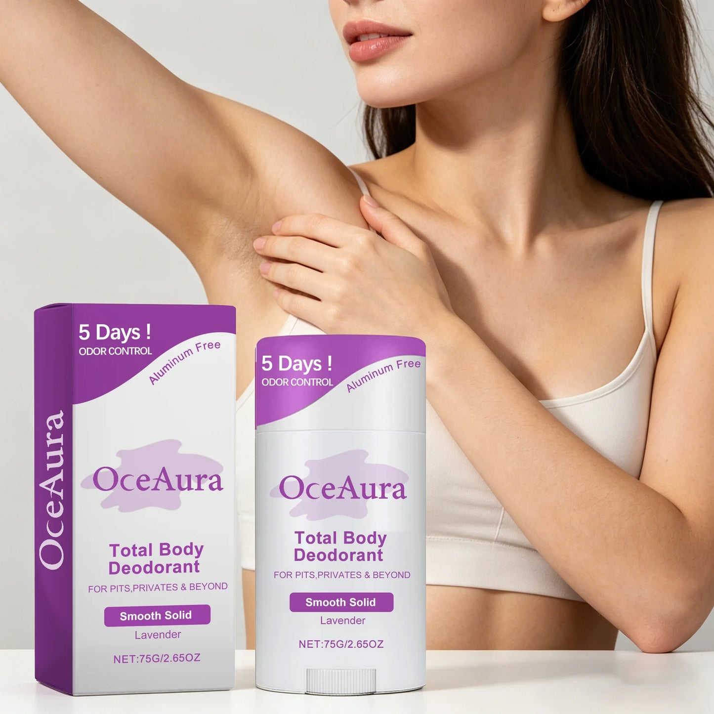 Lavender Deodorant Balm Stick 75g – Alcohol-Free Antiperspirant