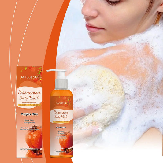 Jaysuing Persimmon Shower Gel – Deodorizing & Hydrating 100ml Deodorizing Shower Gel Oasis Select