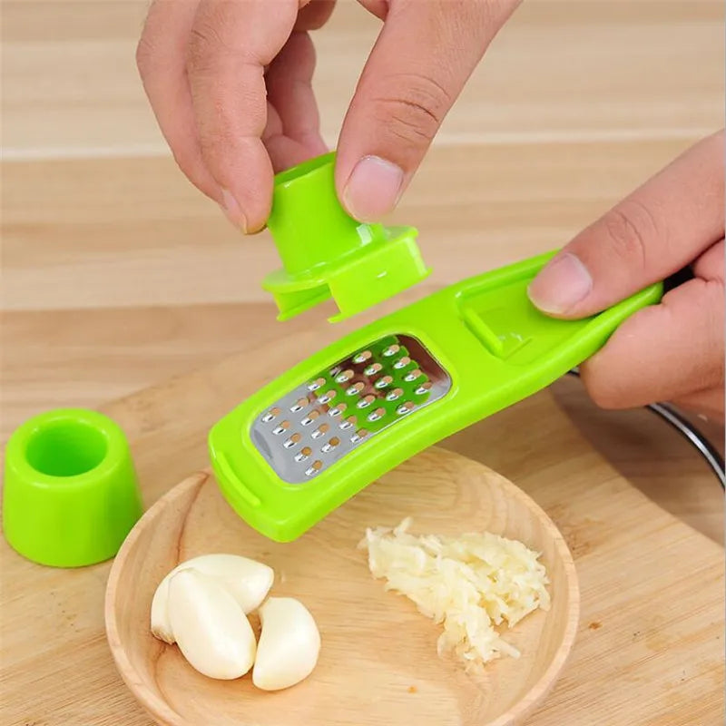 Multi Functional Garlic Grinder Household Accessories Creative Garlic Puree Maker Kitchen Cooking Tool Plastic Garlic Pestle New Peaceful Pleasures Health and Wellness