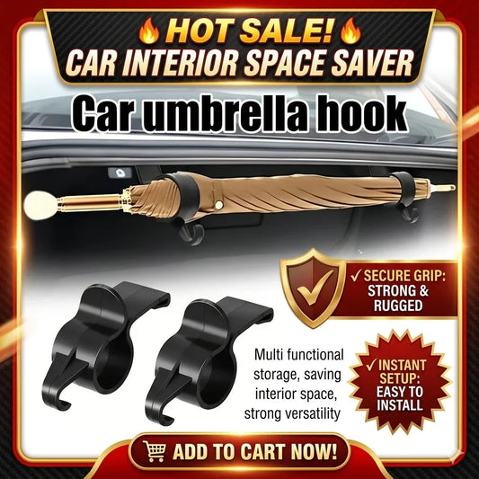 Car Trunk Umbrella Hook Holder & Bag Hanger Organizer 2-Pack Car Trunk Organizer Oasis Select
