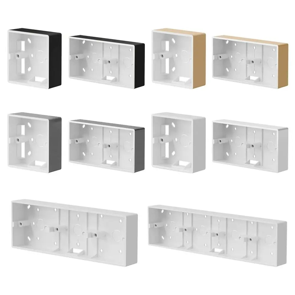 PVC Switch And Socket Apply On-Wall Mount 86 Type External Mounting Box Wall Surface Junction Box Switch Socket Box Peaceful Pleasures Health and Wellness