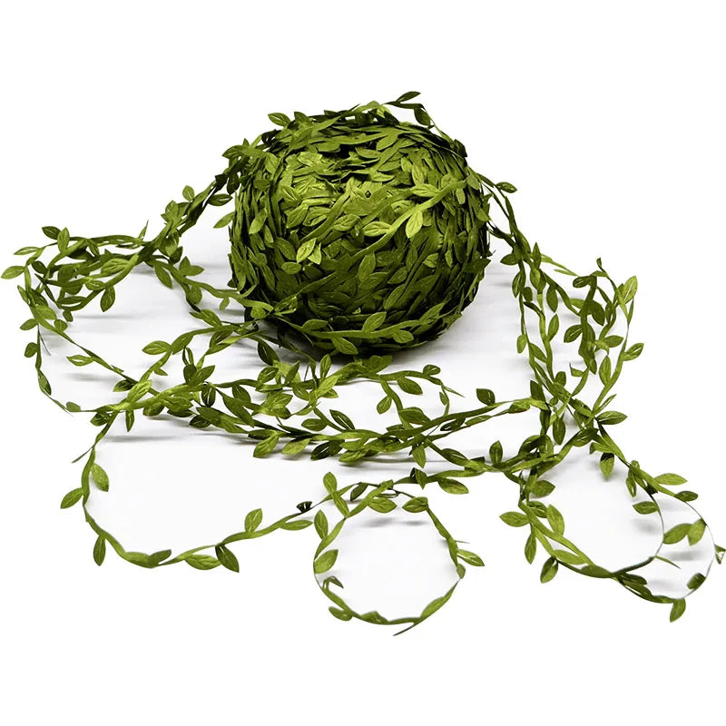 10/20M Silk Artificial Leaf Faux Vine for DIY Wreath & Home Decor