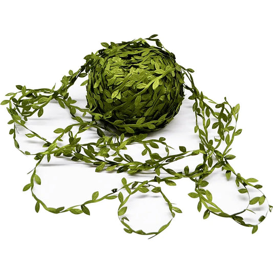 10/20M Silk Artificial Leaf Faux Vine for DIY Wreath & Home Decor Artificial Leaf Vine Peaceful Pleasures Health and Wellness A01 20M