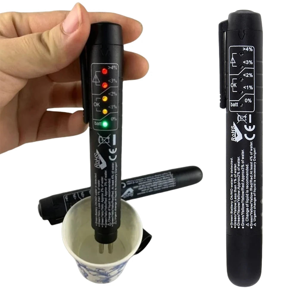 5-LED Brake Fluid Tester Pen – DOT3/DOT4/DOT5 Diagnostic Tool Peaceful Pleasures Health and Wellness spain