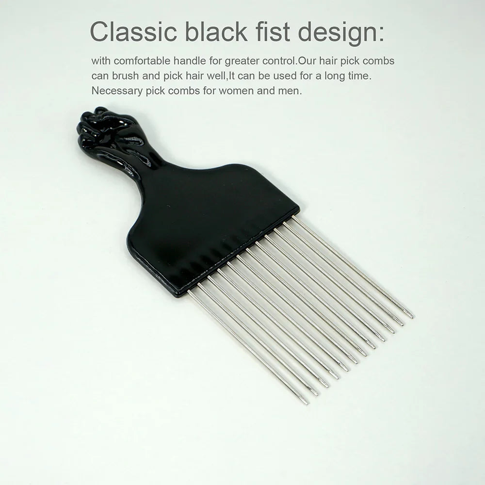 Wave Hair Brush, Pick Comb & Sponge Set – Afro Styling Kit