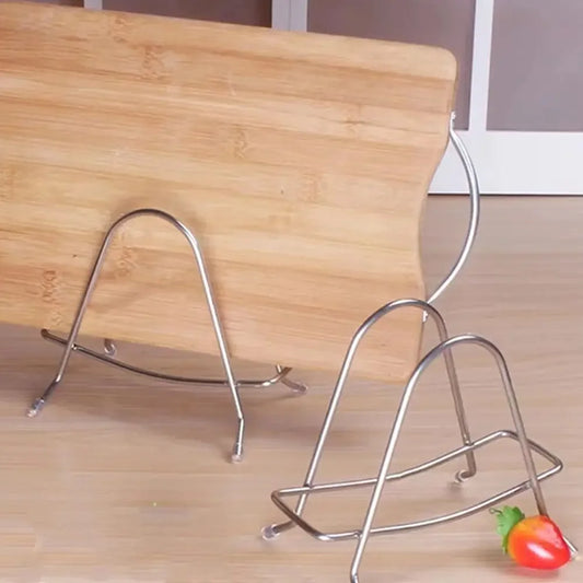 High quality cutting board rack Stainless Steel Chopping Cutting Board Storage Rack Stand household Kitchen Pot Lid Organizer Peaceful Pleasures Health and Wellness