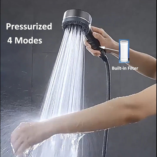 4-Mode Handheld Filter Shower Head – High Pressure & Water Saving Handheld Shower Head Oasis Select
