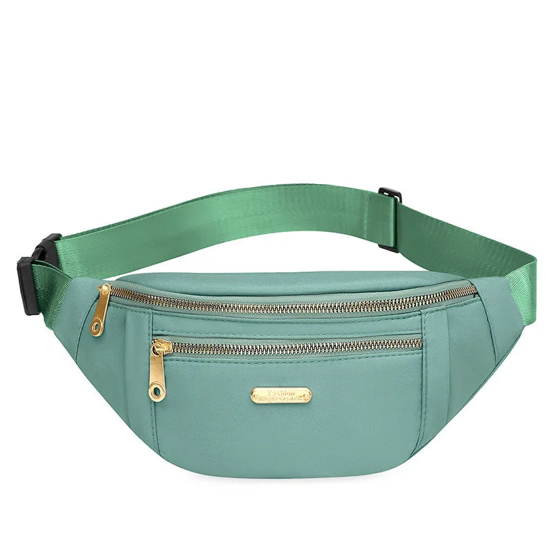 Canvas Fanny Pack Belt Bag – 3 Pockets, Men & Women