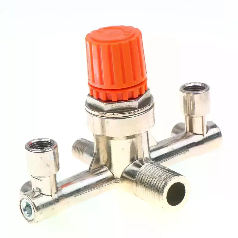 Double Outlet Air Compressor Pressure Regulator Valve | Aluminum