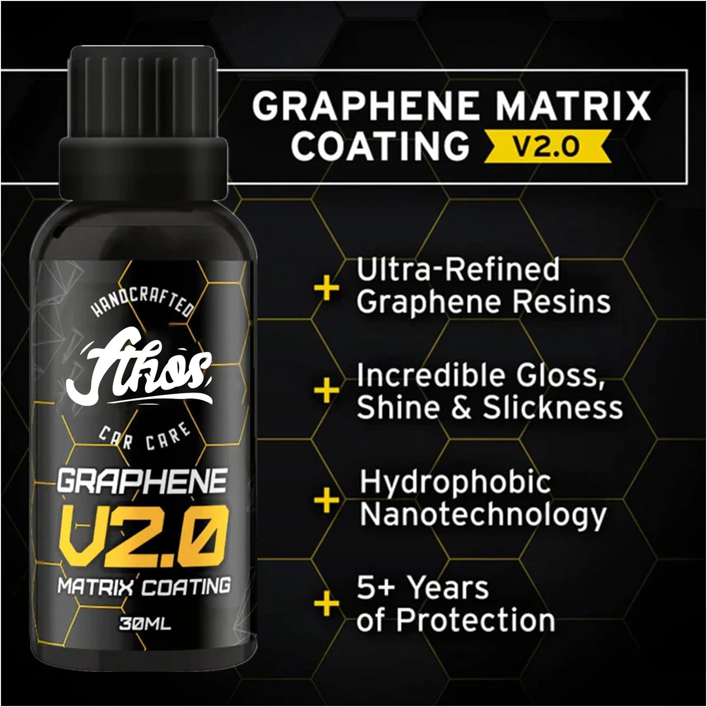 Graphene Coating Applicator Graphene Ceramic Coating 5+ Years of Protection Hydrophobic Revolutionary Graphene Nanotechnology Peaceful Pleasures Health and Wellness