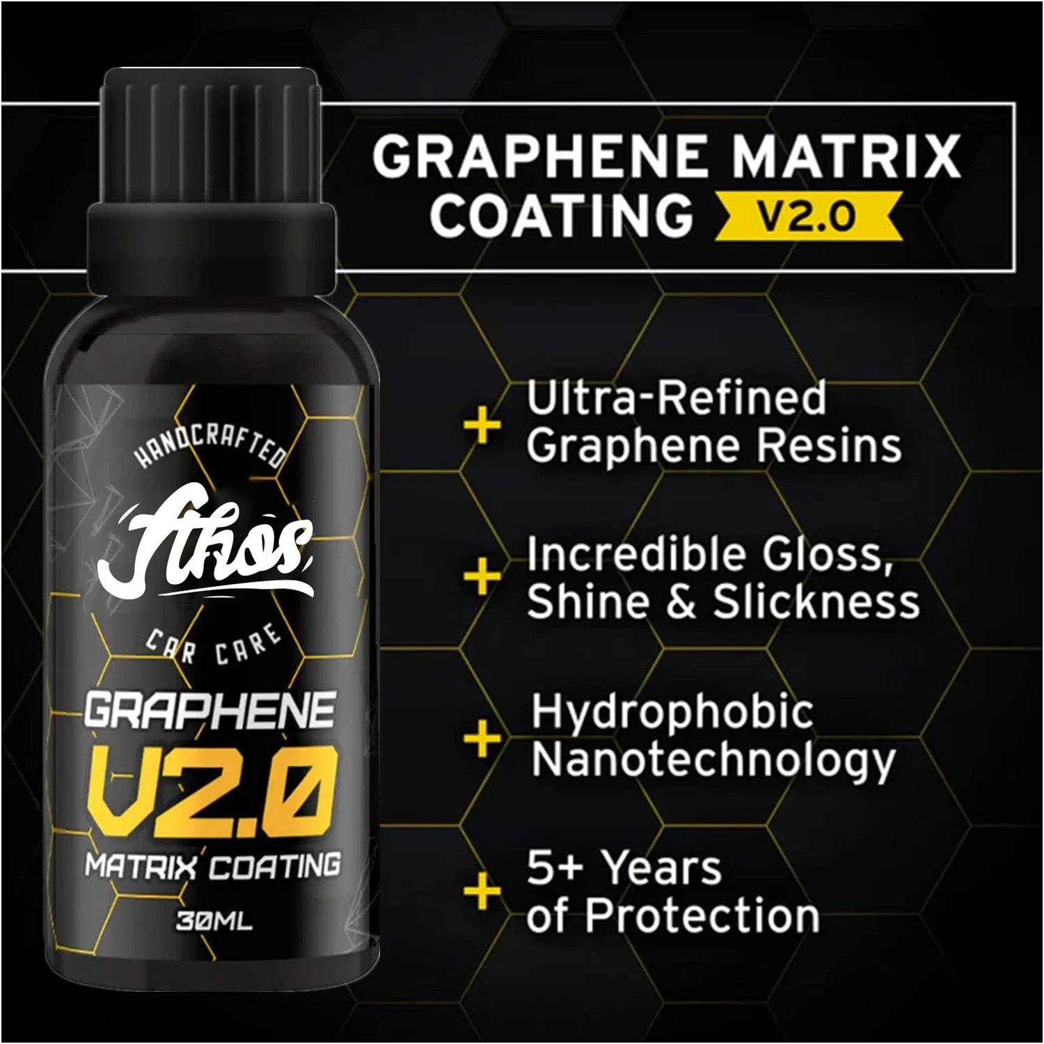 Graphene Coating Applicator Graphene Ceramic Coating 5+ Years of Protection Hydrophobic Revolutionary Graphene Nanotechnology Peaceful Pleasures Health and Wellness