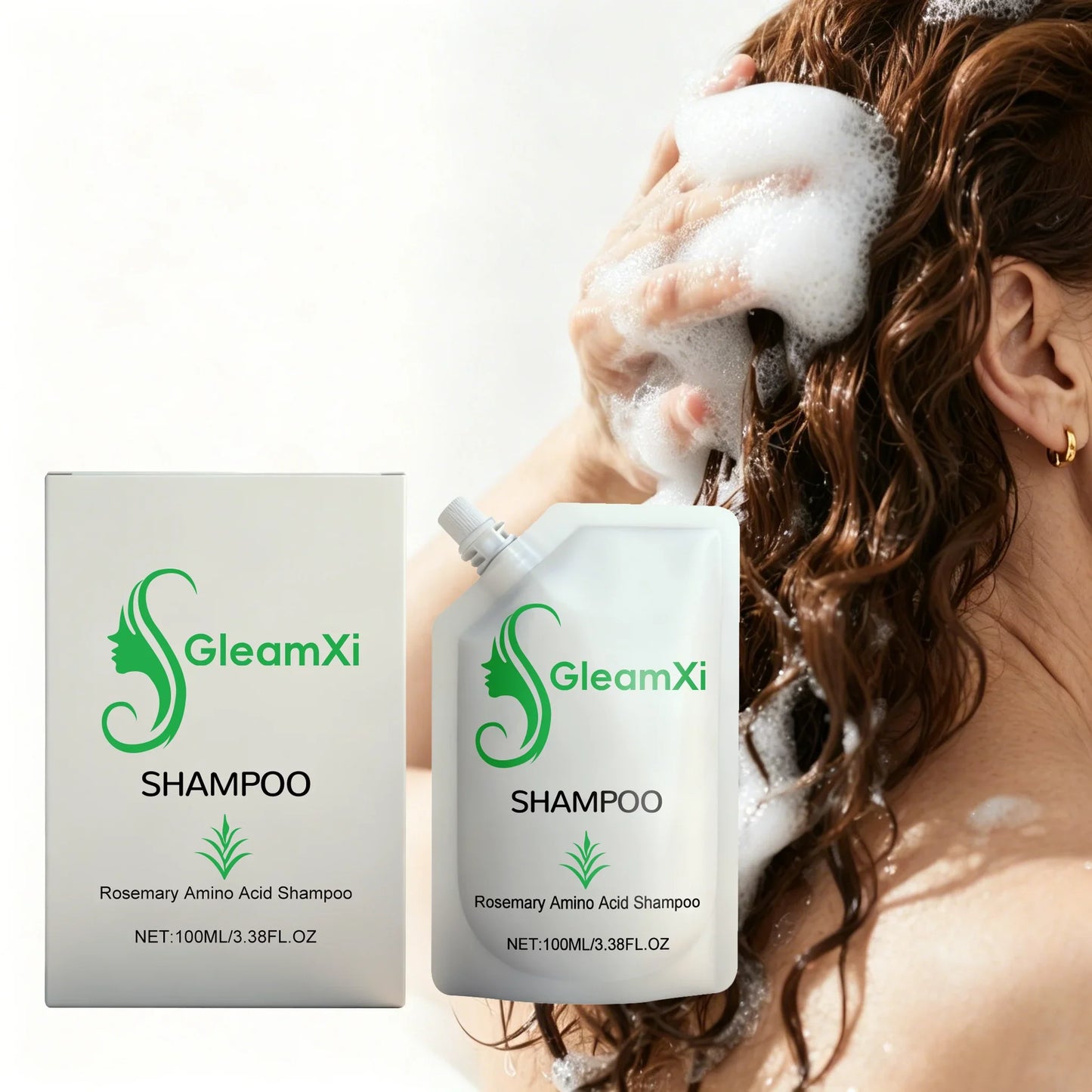 Gleamxi Rosemary Shampoo – Hair Growth & Scalp Oil Control
