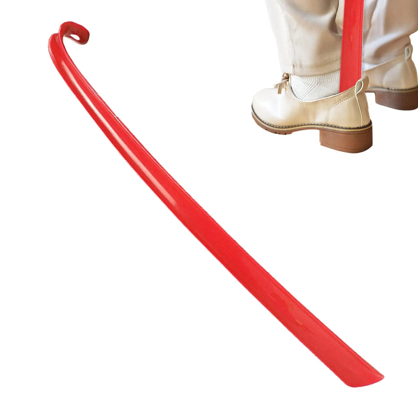 Long Handle Shoe Horn 16.7" ABS – Men, Women & Kids
