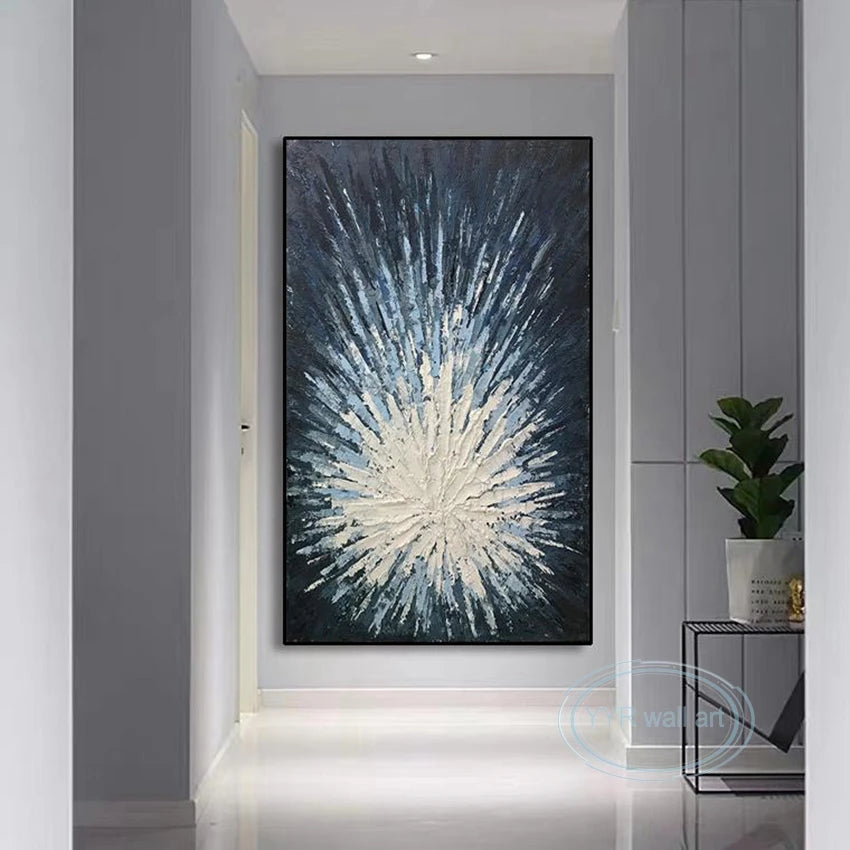 Light Luxury Art Oil Painting 100%Handmade Abstract Novel Texture Canvas Mural Living Room Bedroom Porch Hotel Decoration Poster Peaceful Pleasures Health and Wellness