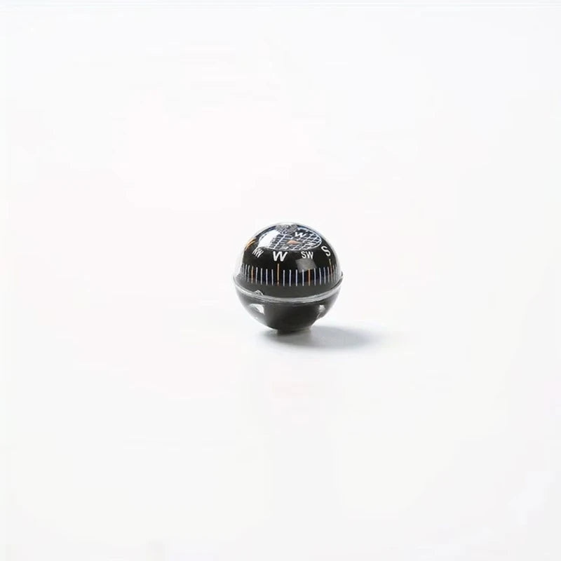 Black Plastic Directional Sphere Ball Compass Outdoor Navigation