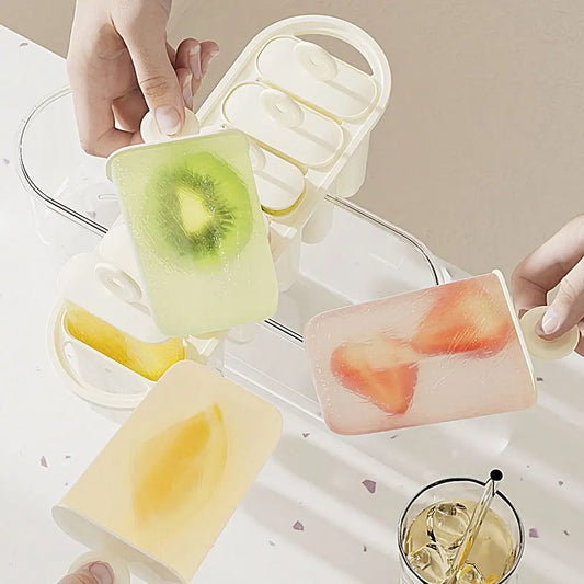 6-Cavity Popsicle Mold with Lid – Easy Release Ice Pop Maker Popsicle Mold Peaceful Pleasures Health and Wellness