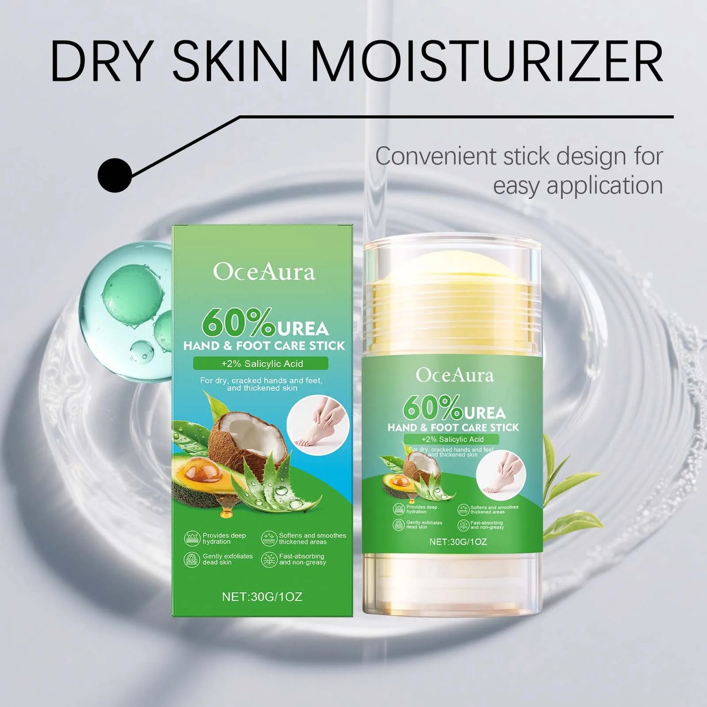 Beeswax Hand & Foot Balm Stick | Travel Size Moisturizer 30g