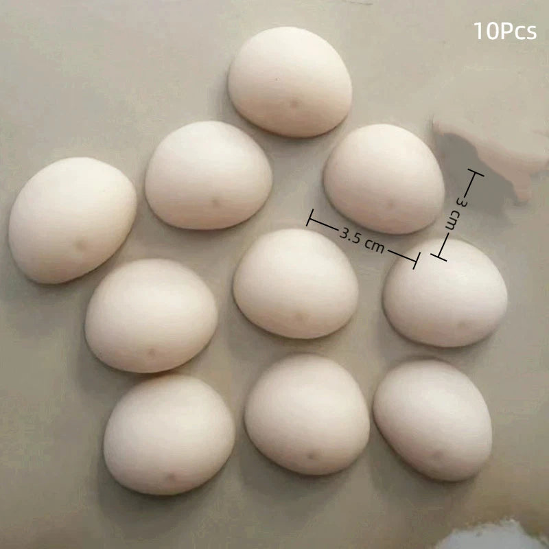Glow-in-the-Dark Squishy Peach Bum Stickers 10pc Fidget Toy