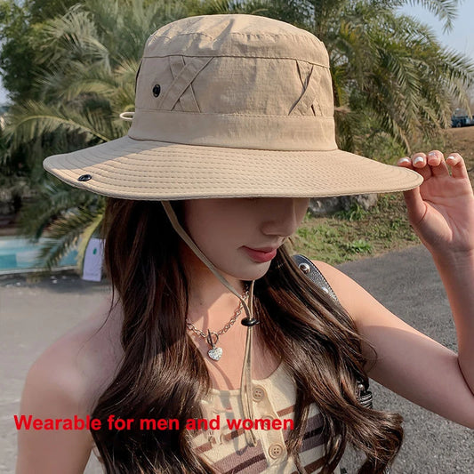 Wide Brim Unisex Bucket Sun Hat – Fishing, Hiking & Outdoor Outdoor Sun Hat Peaceful Pleasures Health and Wellness