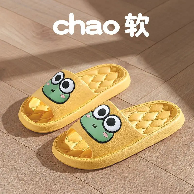 Cute Frog Anti-Slip EVA Slides | Unisex Beach & Home Slippers