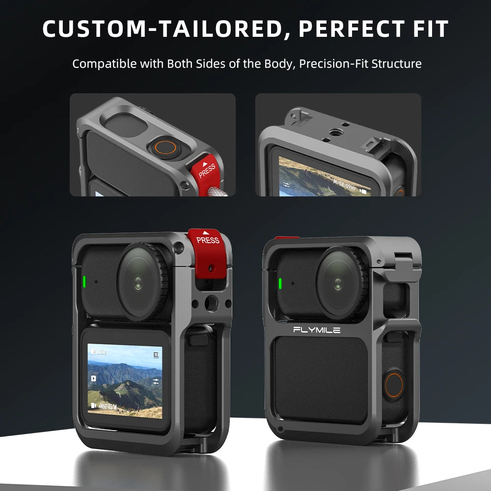 Aluminum Alloy Magnetic Quick Release Protective Case For DJI Osmo Nano Camera Dual Locking Secure & Worry-Free Peaceful Pleasures Health and Wellness