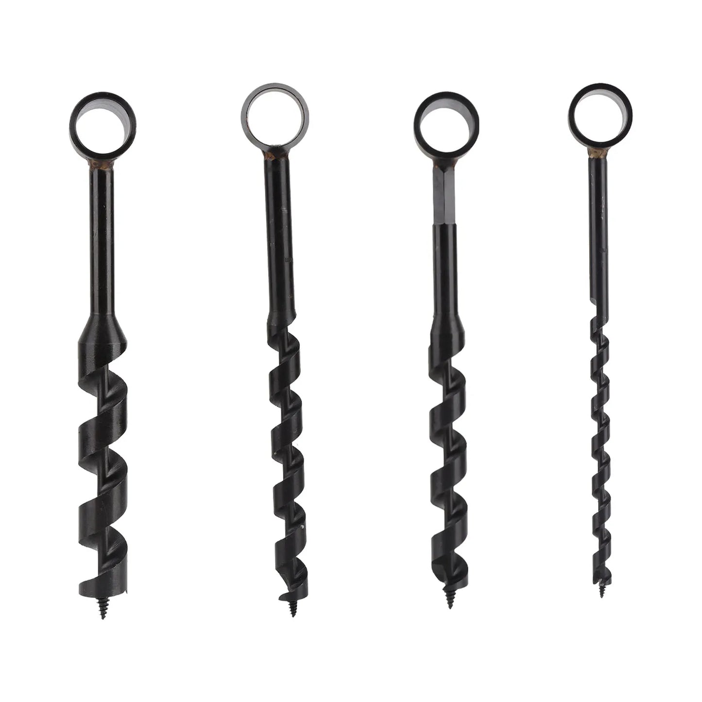 Wood Auger Drill Hand Auger Drill High Hardness Black Self Tapping Screw Carbon Steel Light Weight Incisive for Woodworking Peaceful Pleasures Health and Wellness