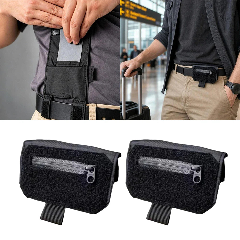 Slim Hidden Waist Belt Wallet – Anti-Theft Travel Pouch