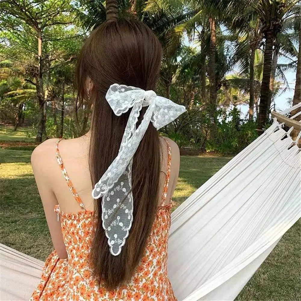 Lace Boho Hair Scarf & Bandana – Fairy Hair Tie for Women