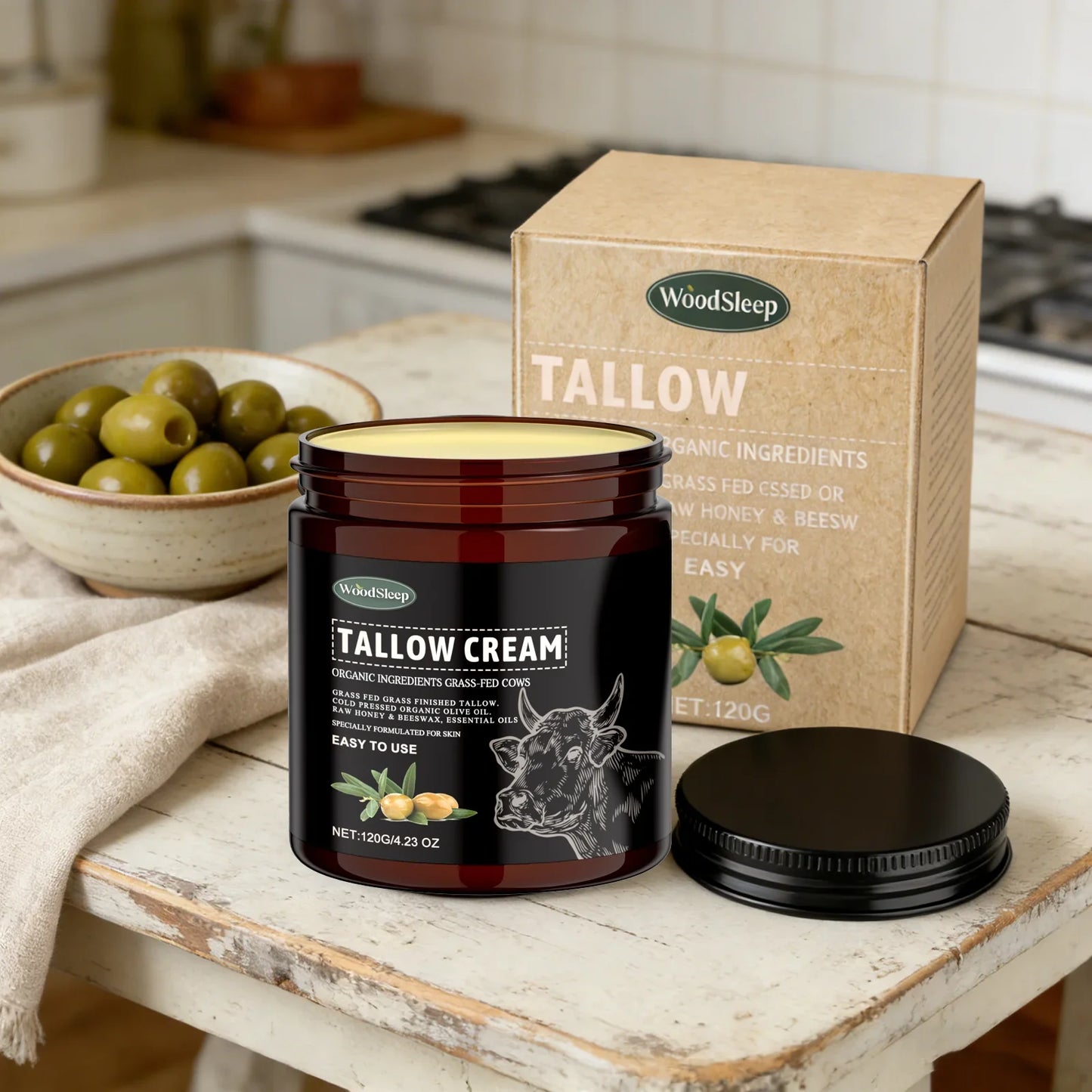 Grass-Fed Tallow Body Cream – Acne Care & Deep Moisturizer