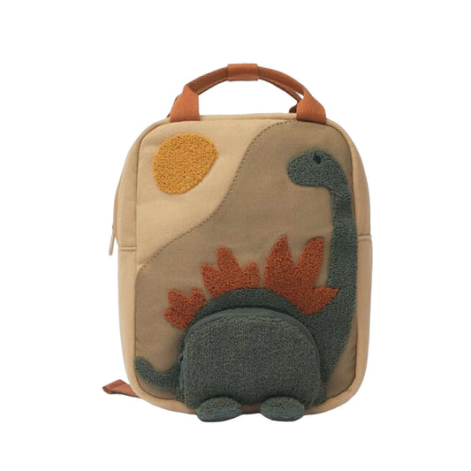 Kids Dino-saur Animal Shape Backpack Children Cartoon School Bag Cute Toddler Rucksack Boys Girls Outdoor Travel Daycare Bag Peaceful Pleasures Health and Wellness Khaki