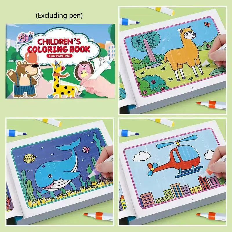 Boys Girls Children's Coloring Books Animals Baby Drawing Book School