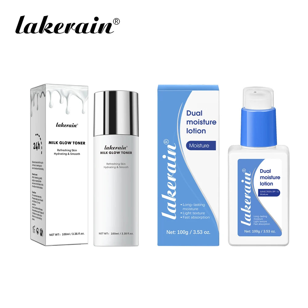 Milk Toner & Moisturizing Lotion Set Long Lasting Hydrating Oil Control Soothing Skin SPF10 Sunscreen Suitable For All Skin Type Peaceful Pleasures Health and Wellness TONER and LOTION