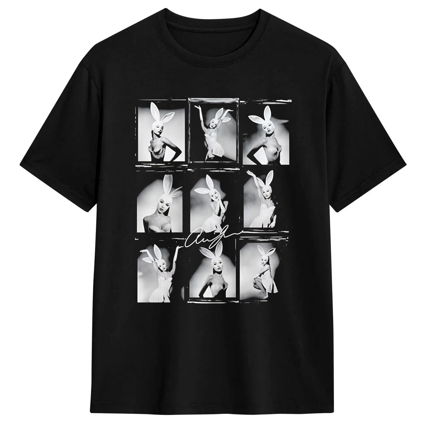 Arianas Album Dangerous Woman Men T Shirts Grande 2026 Novelty Tee Shirt Short Sleeve Crewneck T-Shirts Cotton Original Clothes Peaceful Pleasures Health and Wellness